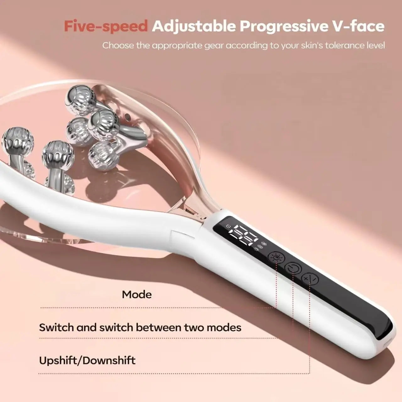 Rechargeable Wireless Facial Massager For Face And Neck Care