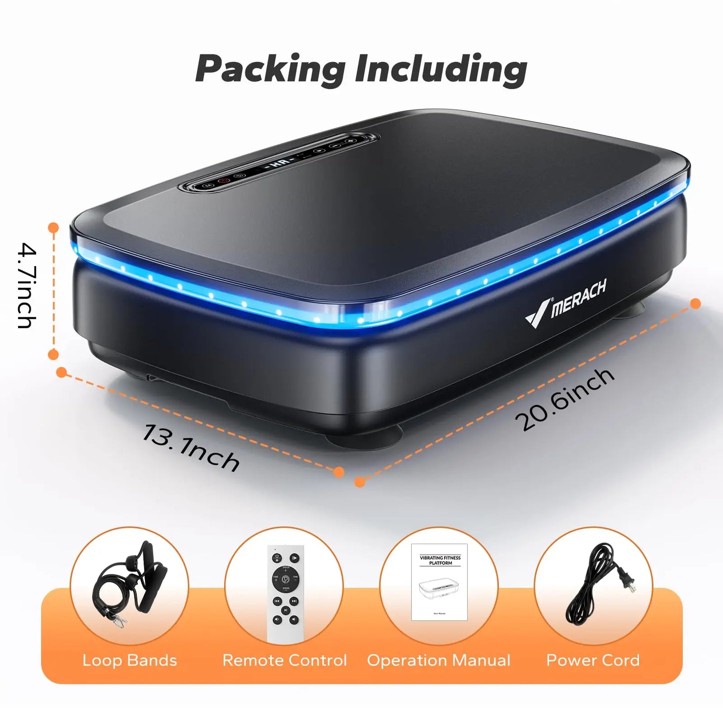 MERACH Vibration Plate Exercise Machine for Whole Body Wellness