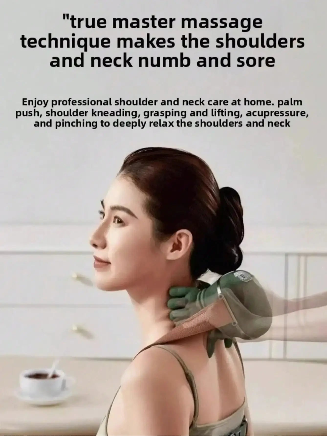 4D Shiatsu Neck And Shoulder Massager With Heat Massage