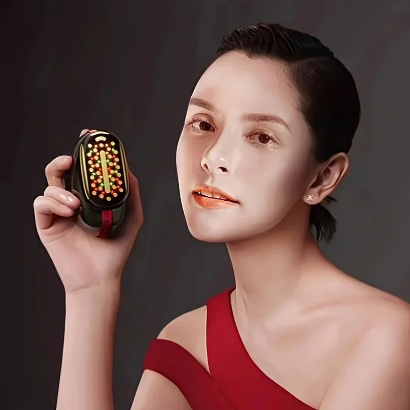 Women's Special V-Face Beauty Instrument, Professional Home SPA Skincare Device, Colored Light and Warm Mode, Rechargeable Facia