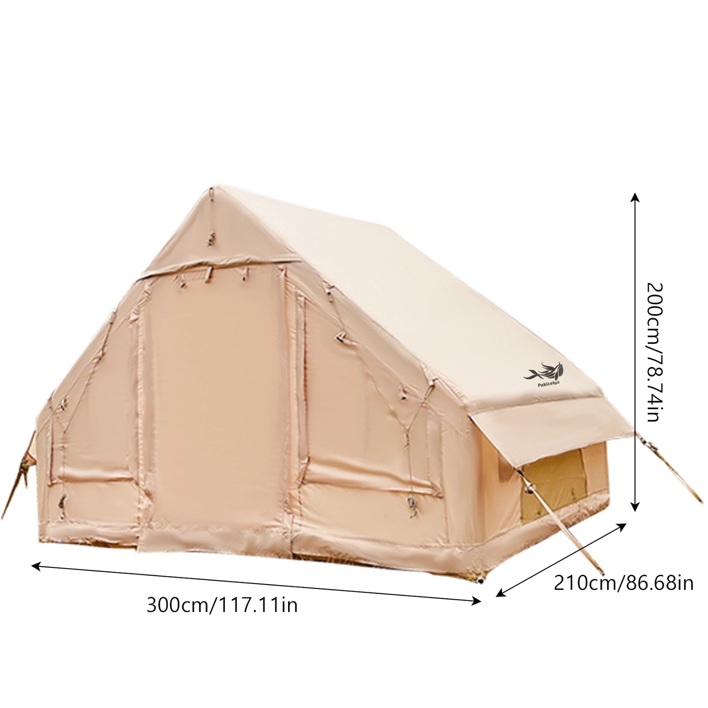 Inflatable Camping Tent With Skylight And Quick Airflow Design