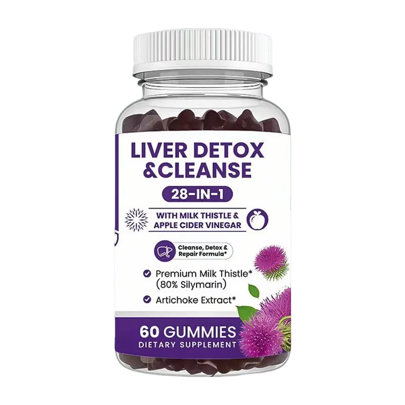 Liver Cleanse And Detox Gummies With Milk Thistle Support
