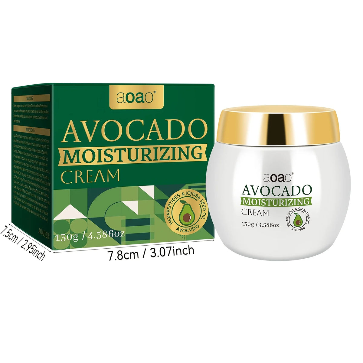 Aoao Avocado Cream with Niacinamide and Vitamin E Moisturizer
