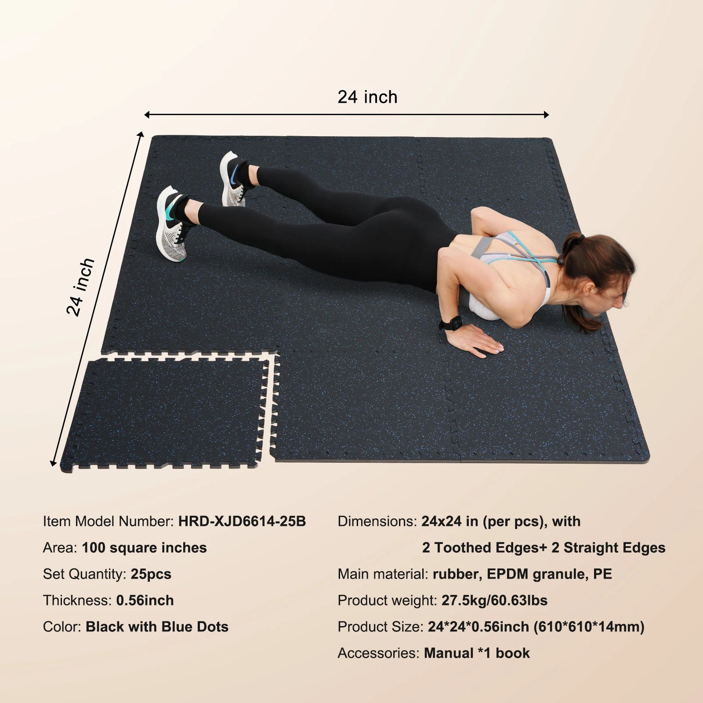 Interlocking Floor Mats For Home Gym With EVA Foam