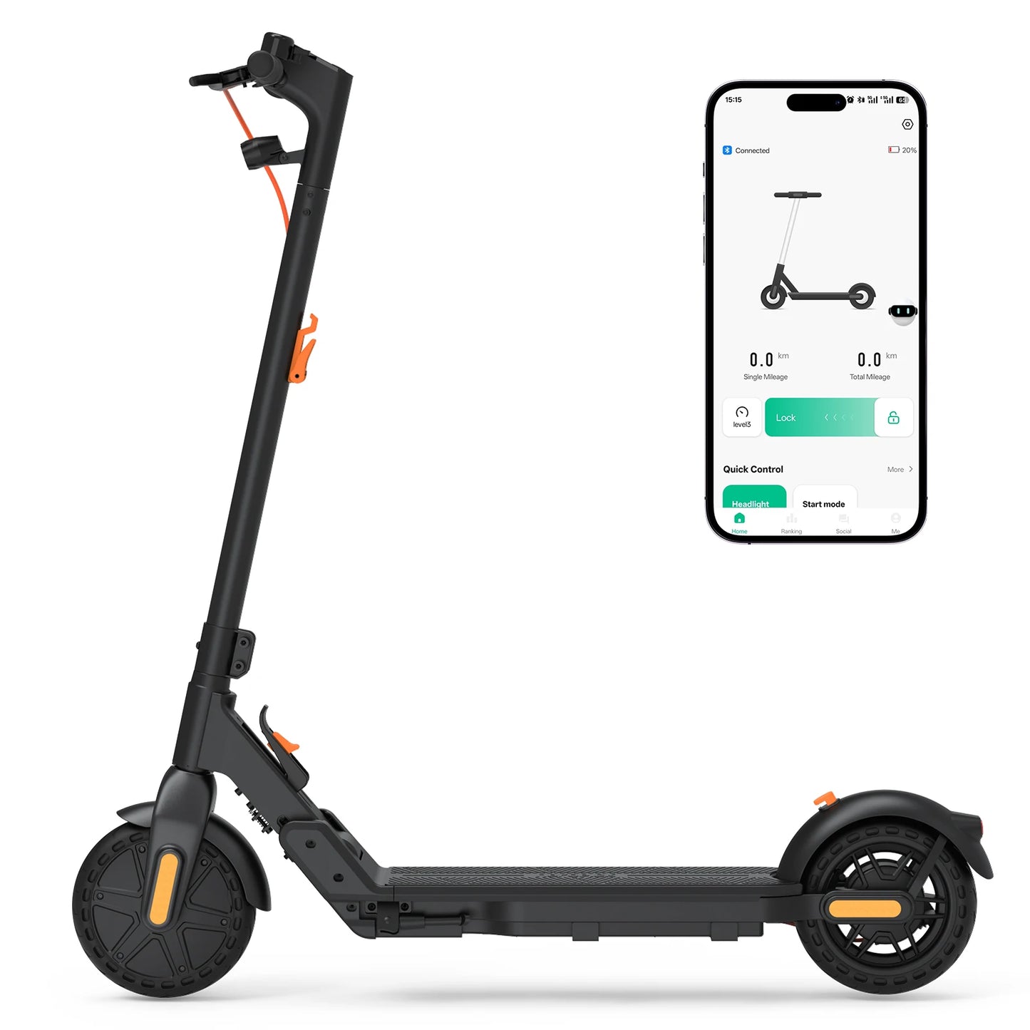 HeroPick C8 Adult Electric Scooter 350W Foldable With Suspension