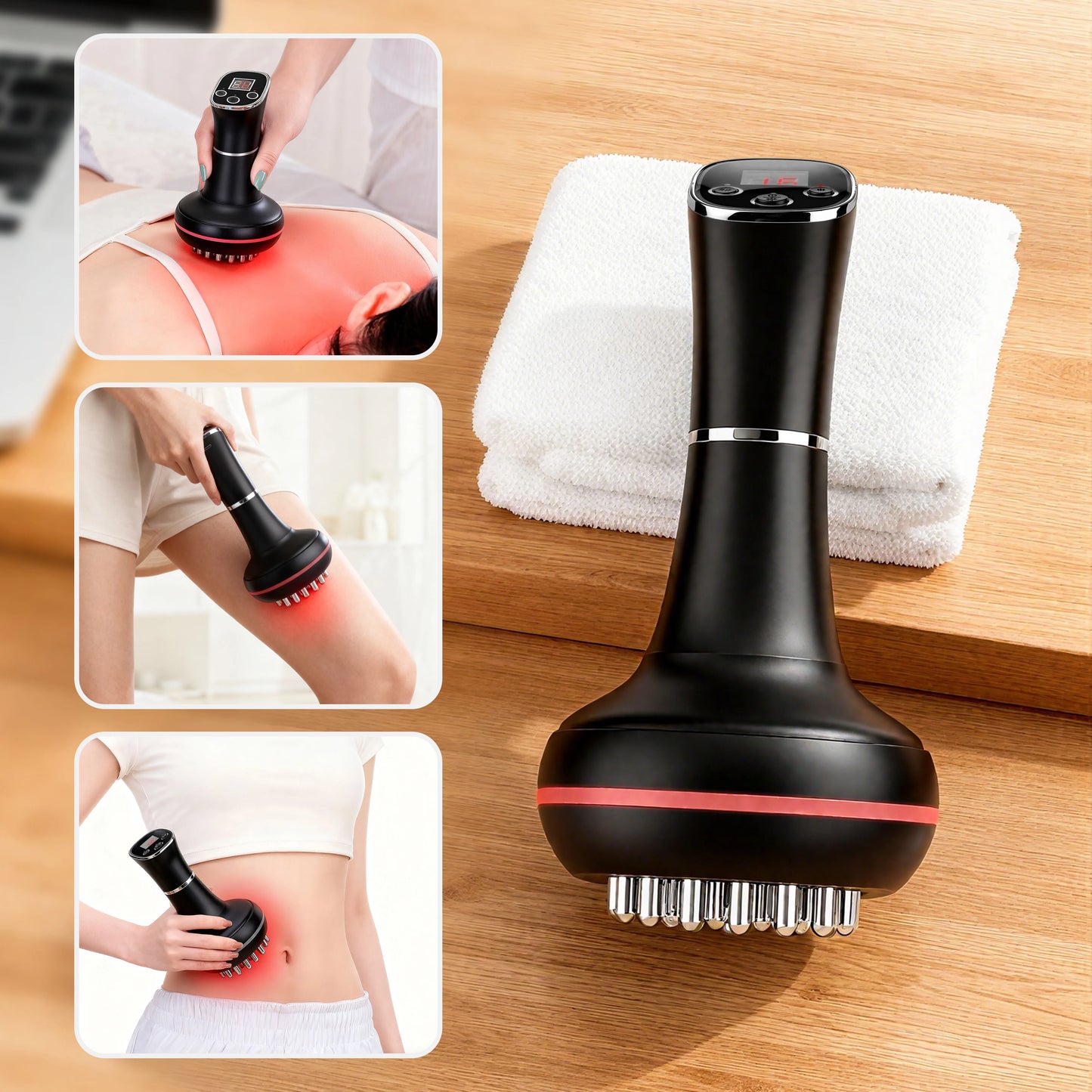 Aedwdpe Electric Meridian Brush Full Body Massage Therapy