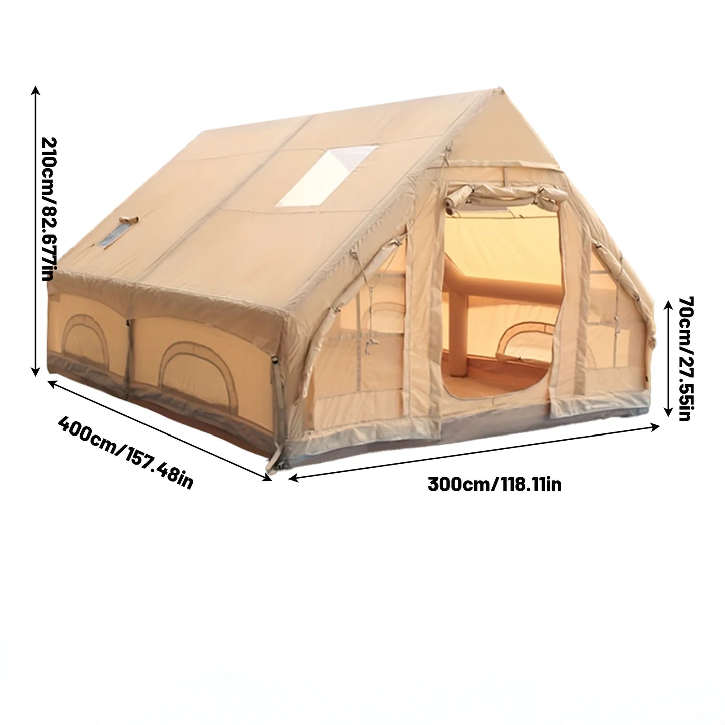 Pakicetus Inflatable Quick Setup Camping Tent 4 Season Waterproof Portable