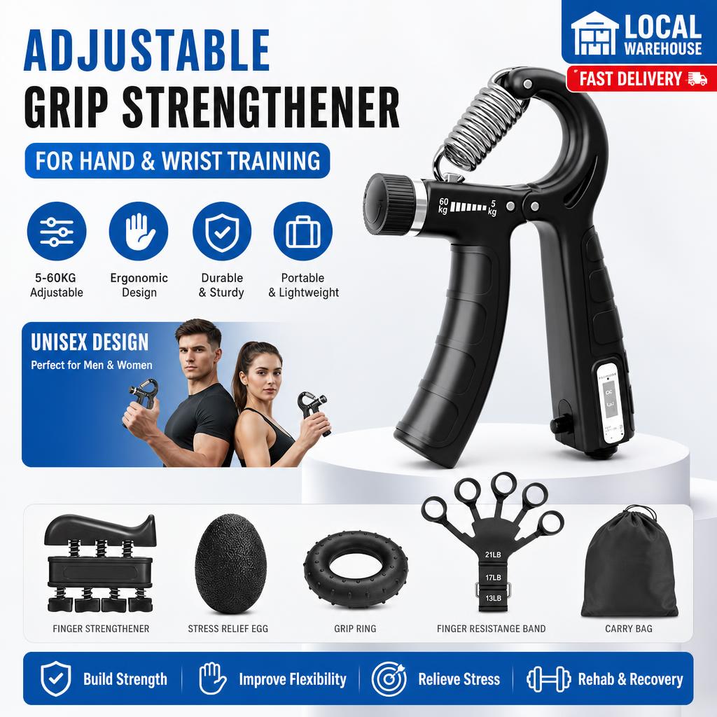 Adjustable Hand Grip Trainer For Wrist Forearm Strength Exercises