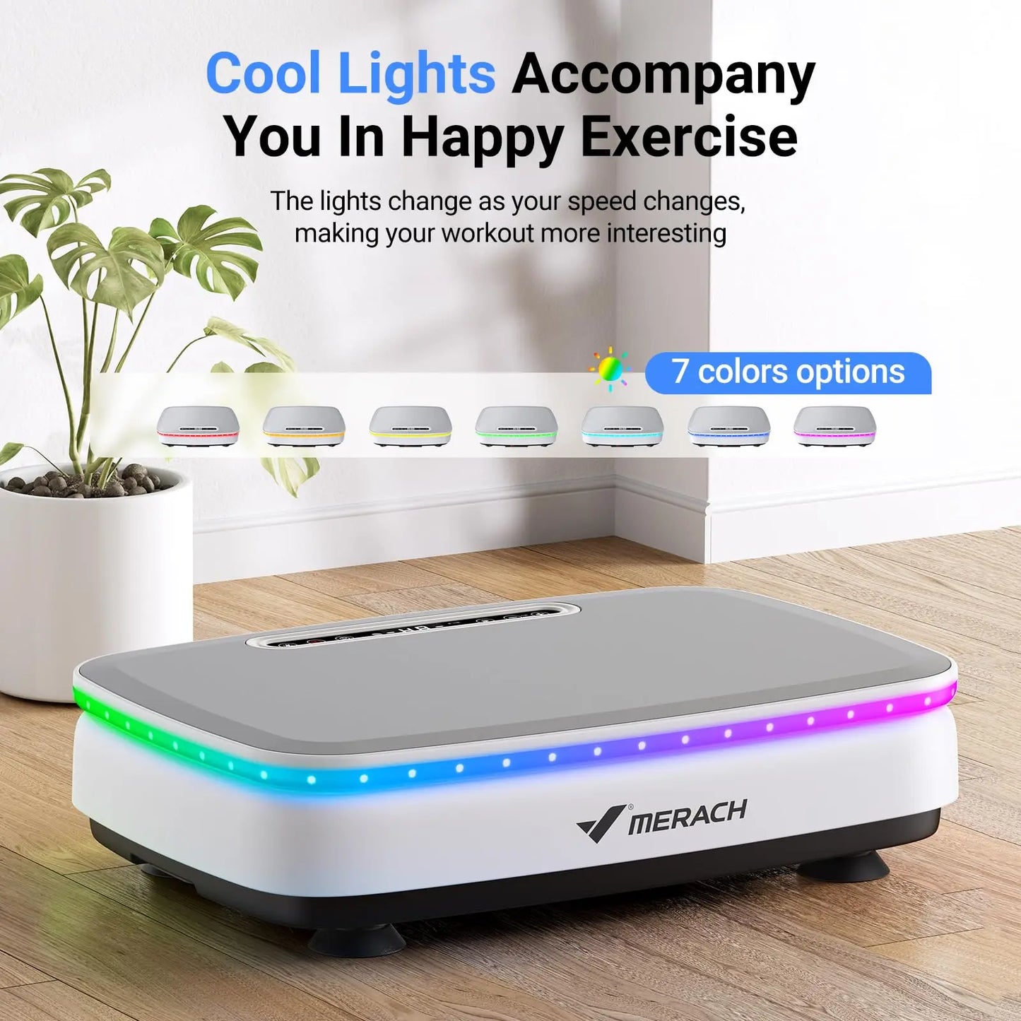 MERACH Vibration Plate Exercise Machine for Whole Body Wellness