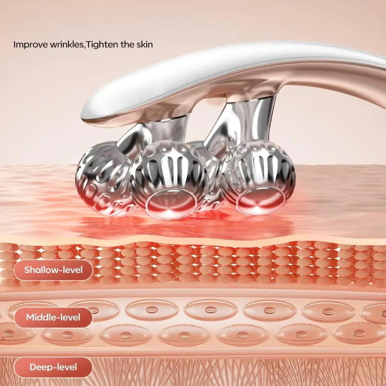 Rechargeable Wireless Facial Massager For Face And Neck Care