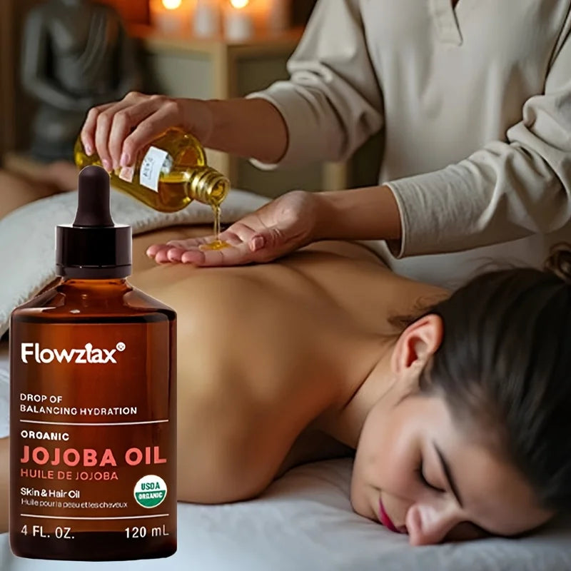 Jojoba Oil for Skin Hair Nails Massage and Daily Care