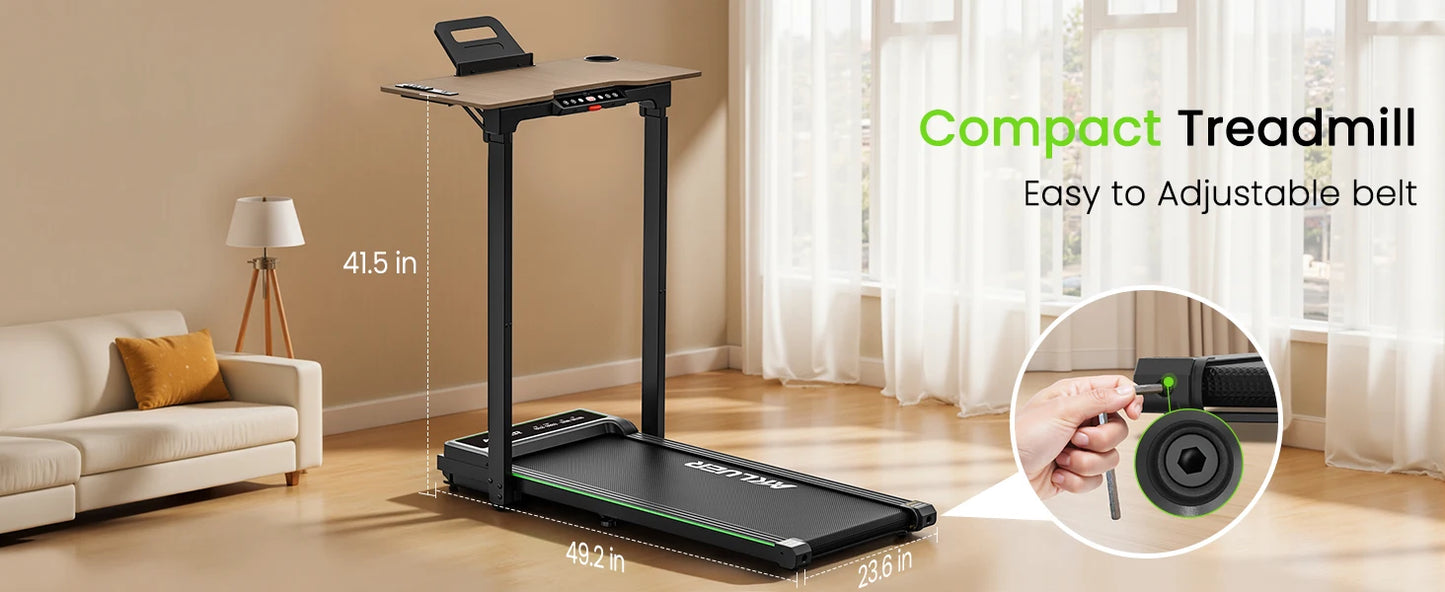 AKLUER Folding Walking Pad Treadmill 2.5HP For Home Office