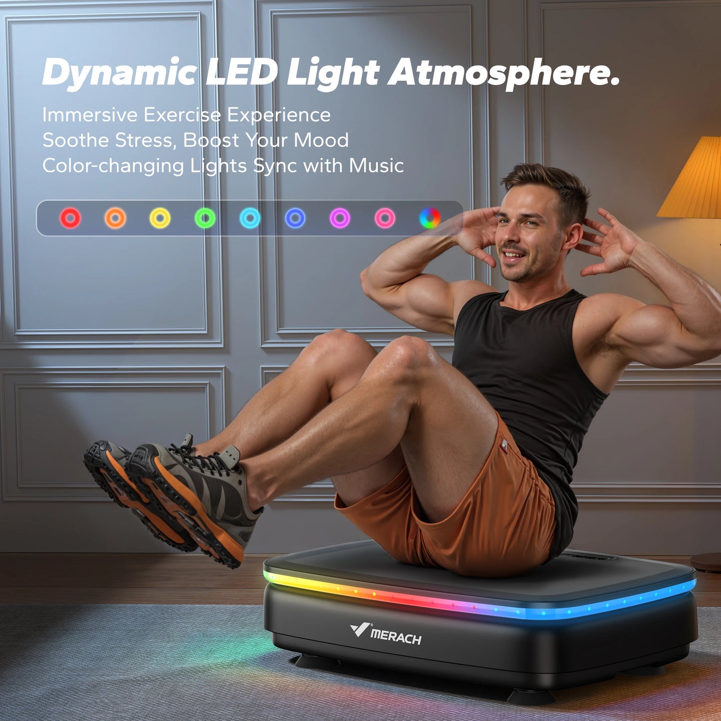 MERACH Vibration Plate Exercise Machine for Whole Body Wellness