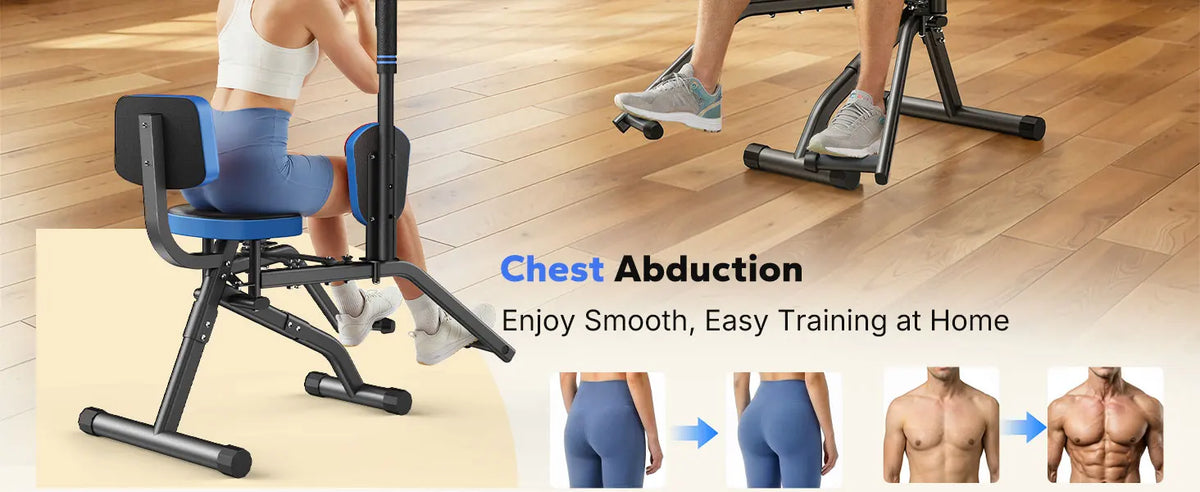 Merach Adjustable Resistance Hip Abductor Fitness Machine