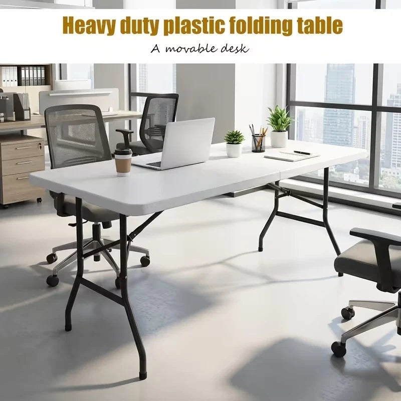 NOREMOCO Folding Portable Table With Carry Handle And Safety Lock