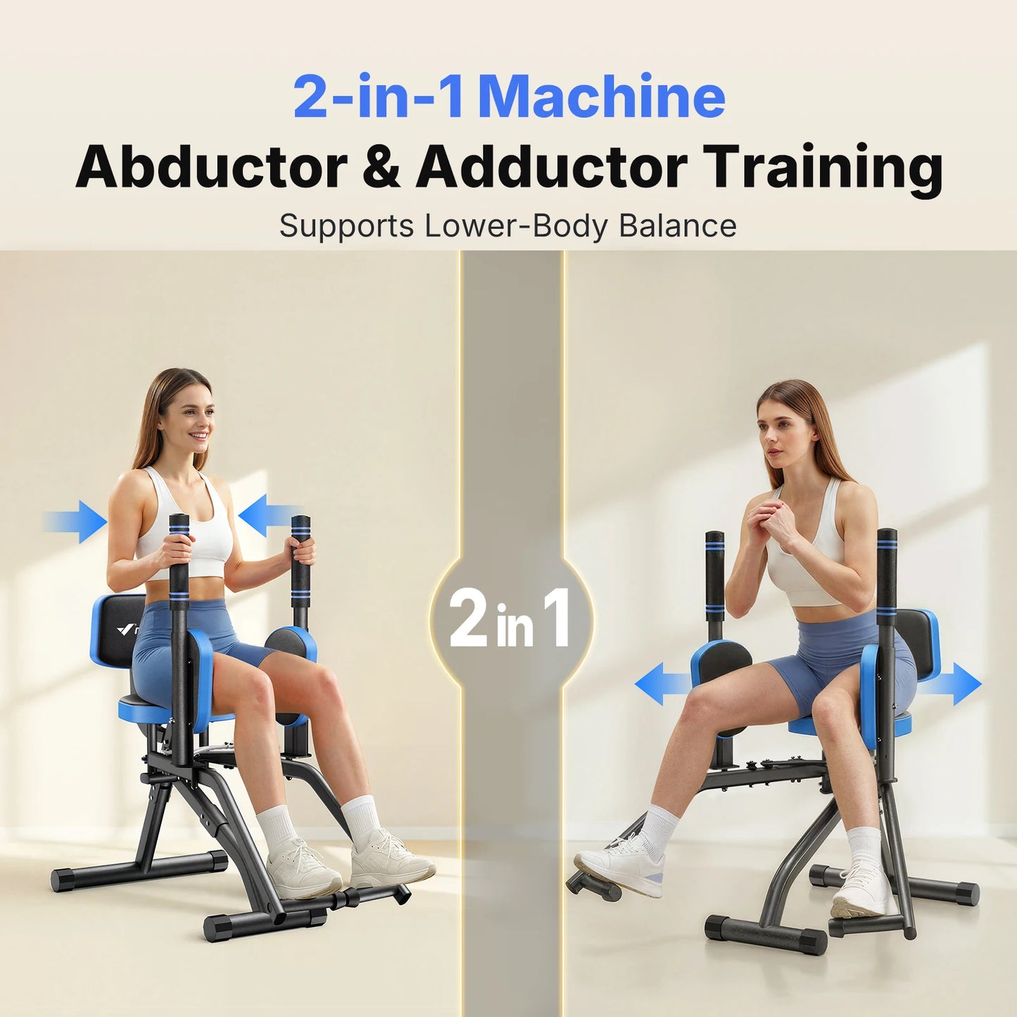 Merach Adjustable Resistance Hip Abductor Fitness Machine