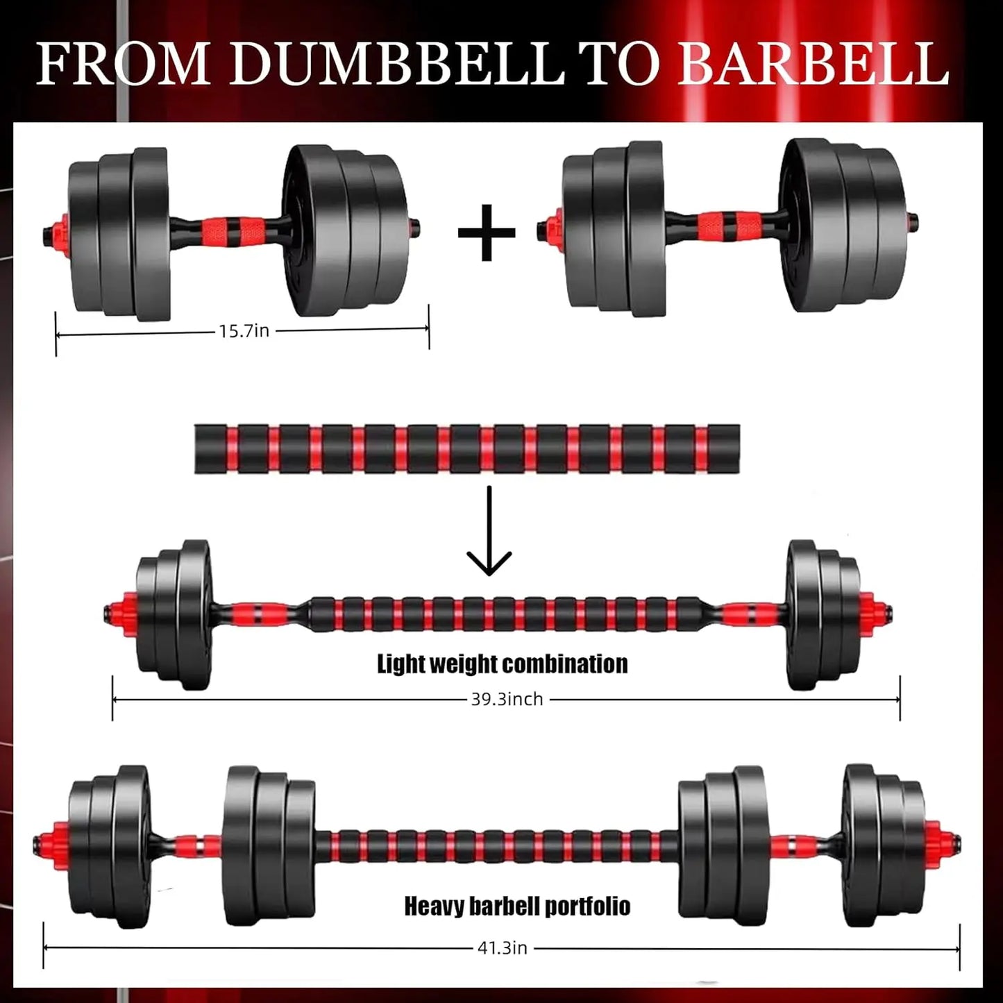 Adjustable Dumbbell Set For Home Gym Fitness And Weight Training