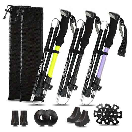 Ultralight 5-Section Aluminum Trekking Pole for Hiking and Walking