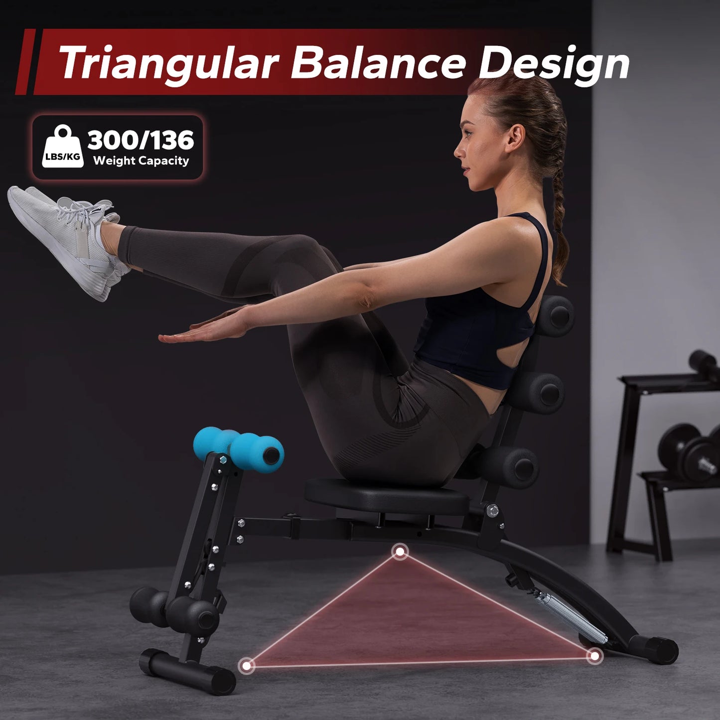 MERACH Ab Machine Multifunctional Sit Up Bench For Home Gym