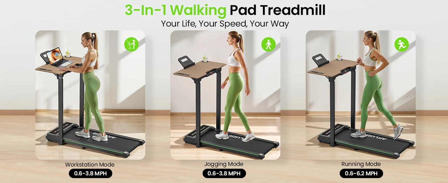AKLUER Folding Walking Pad Treadmill 2.5HP For Home Office