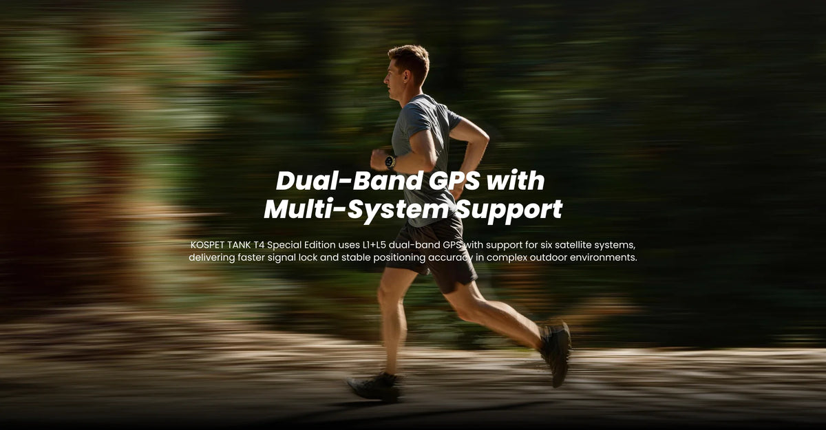 KOSPET Tank T4 GPS Smartwatch Offline Maps And Sports Tracking