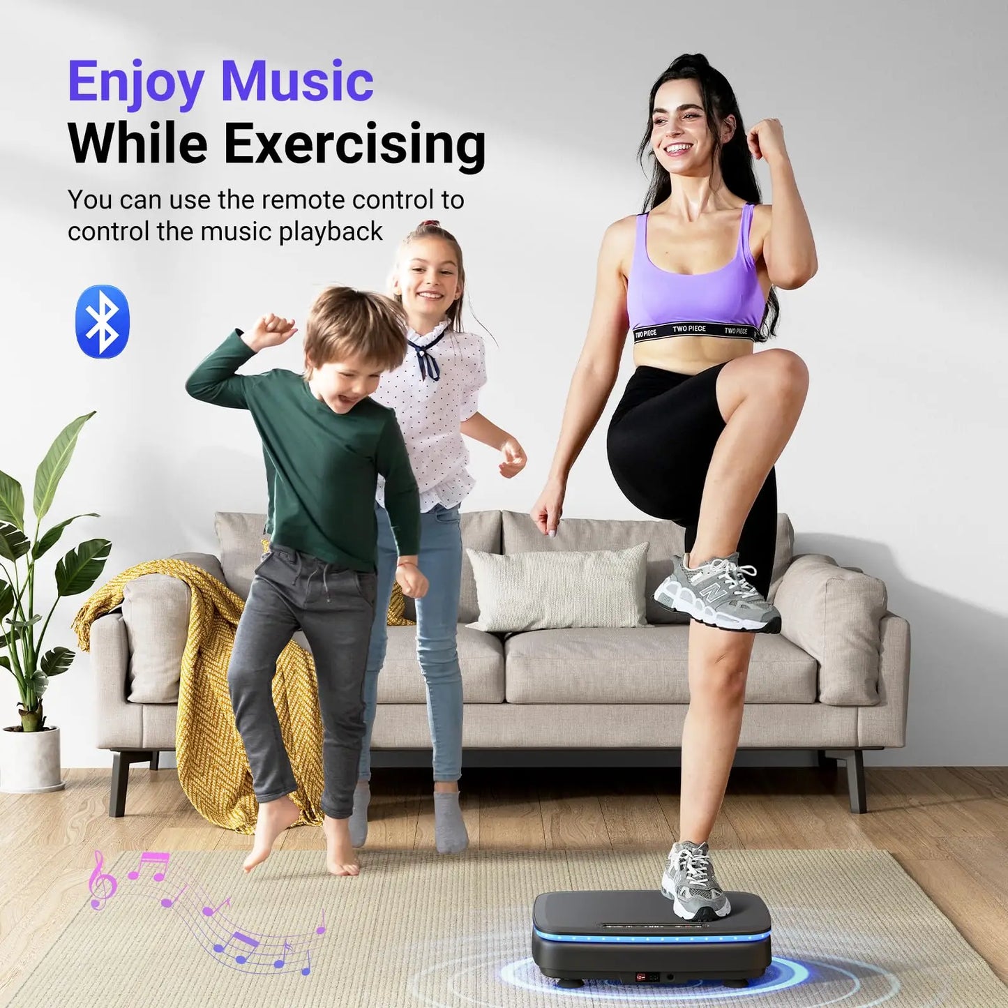 MERACH Vibration Plate Exercise Machine for Whole Body Wellness