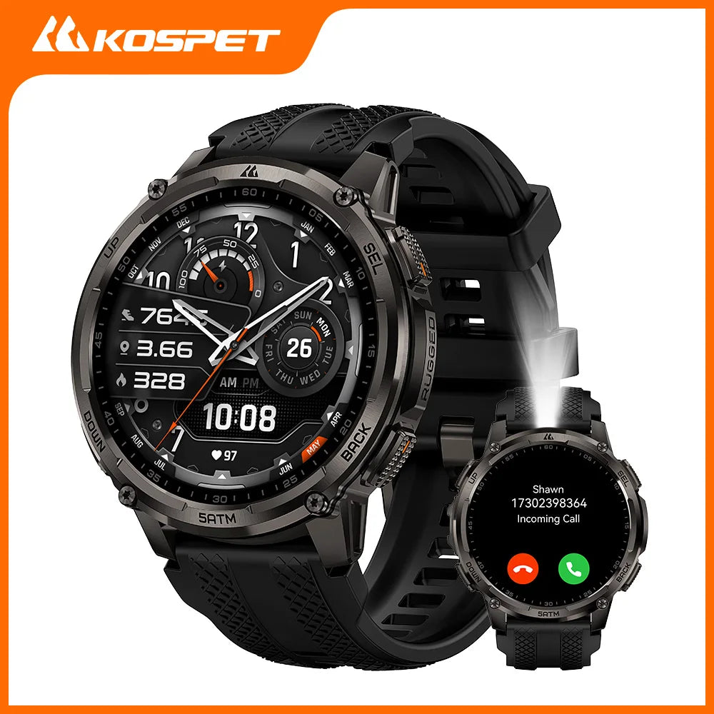 KOSPET Tank T4C Rugged Smartwatch With GPS Fitness Tracking