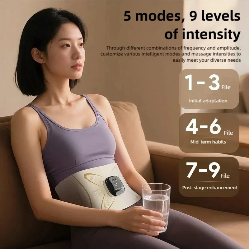 Jitesy EMS Abdominal Muscle Stimulator Belt With Heat Therapy