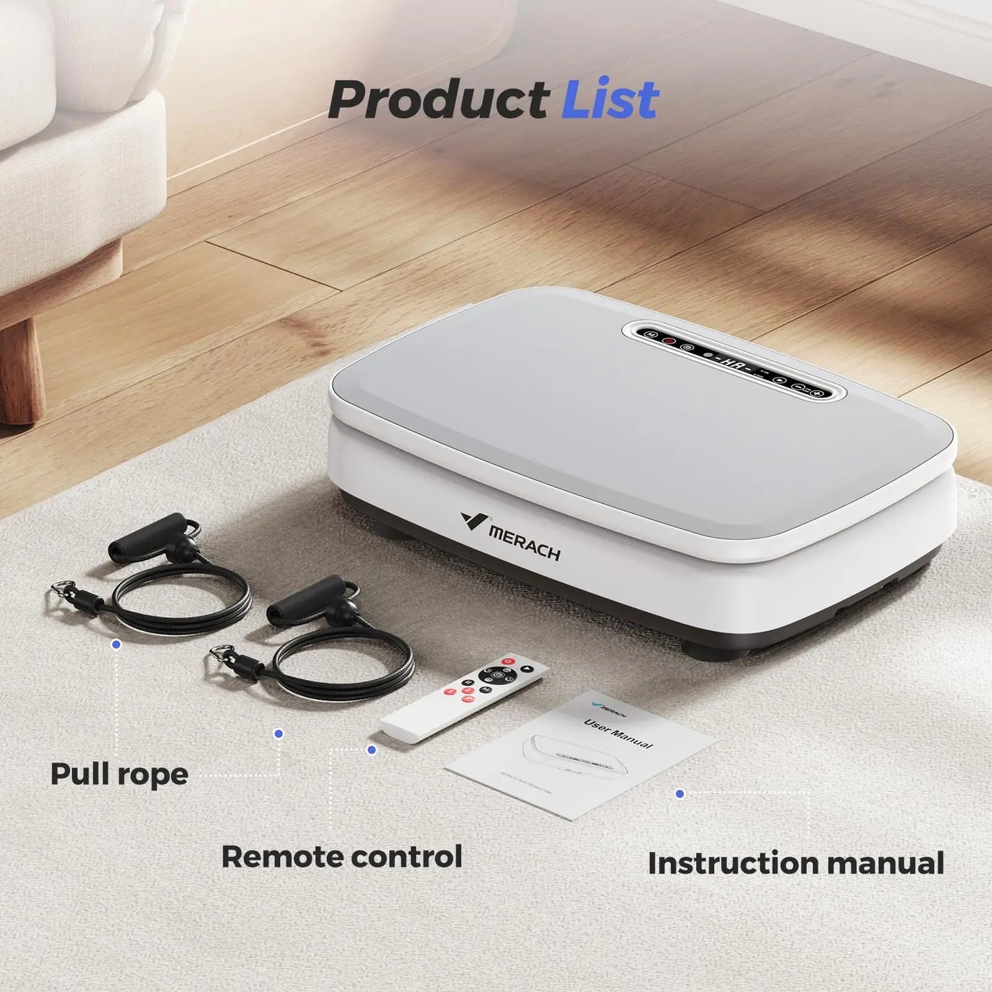 MERACH Vibration Plate Exercise Machine for Whole Body Wellness