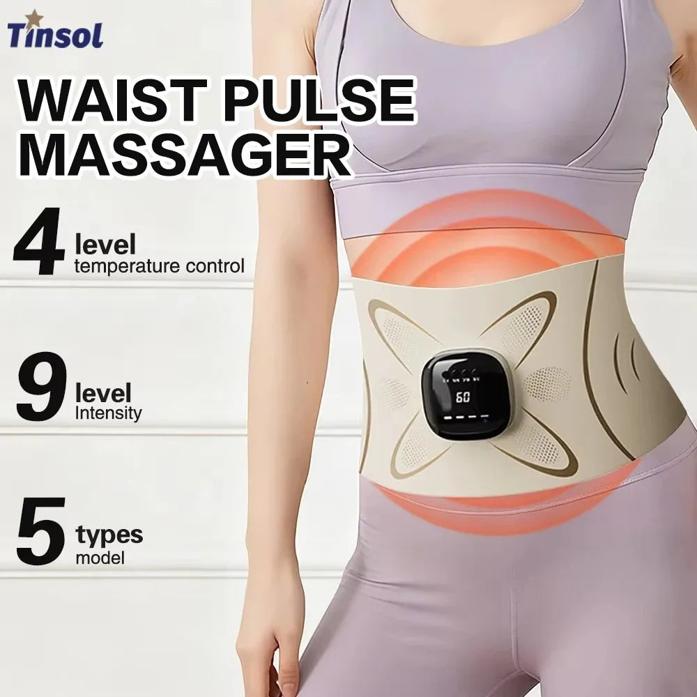 Jitesy EMS Abdominal Muscle Stimulator Belt With Heat Therapy