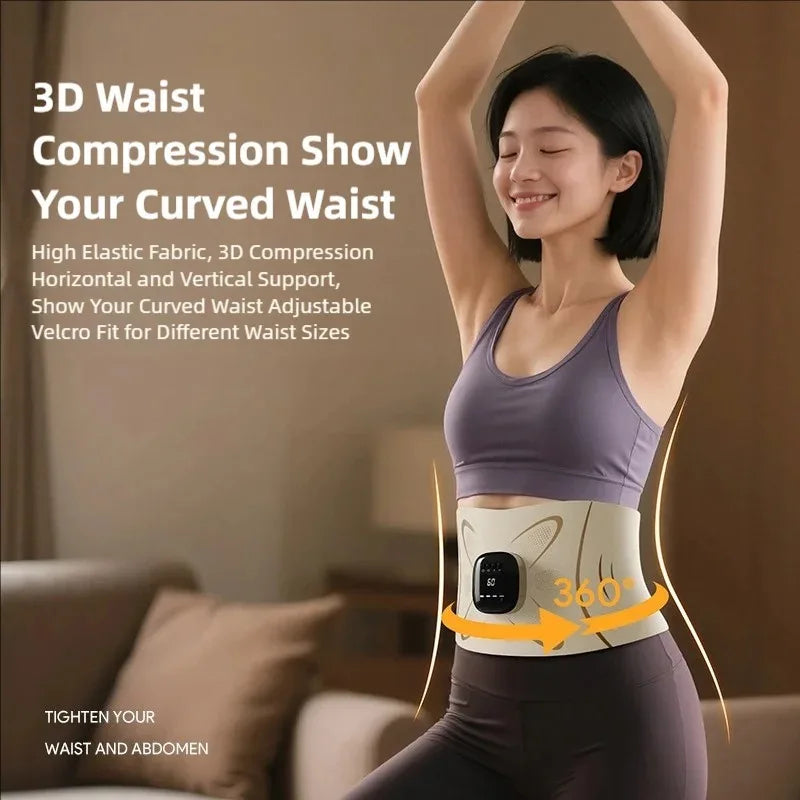 Jitesy EMS Abdominal Muscle Stimulator Belt With Heat Therapy