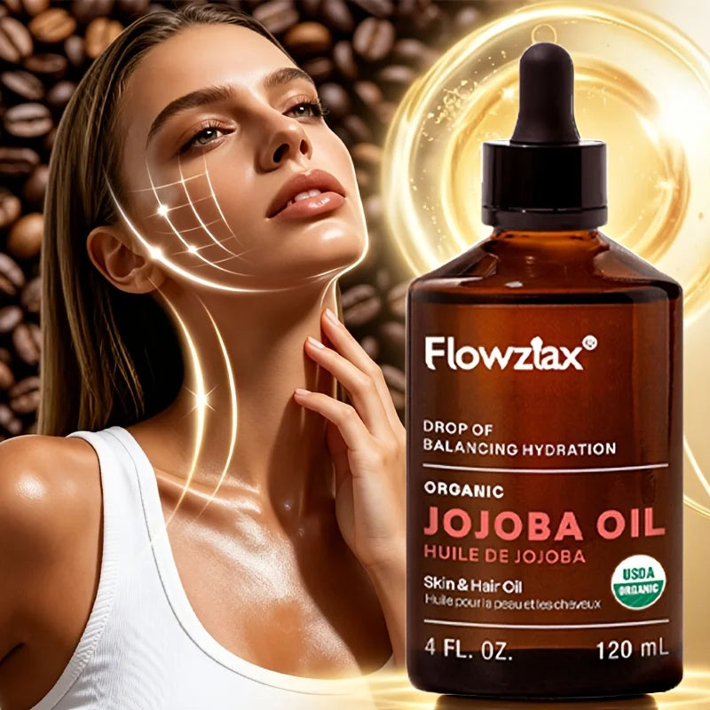 Jojoba Oil for Skin Hair Nails Massage and Daily Care