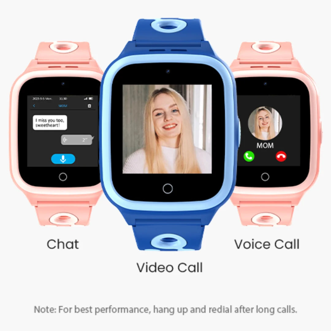 Kids 4G Smartwatch With GPS Video Calling And Voice Chat