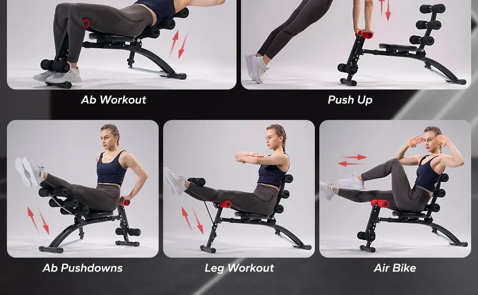 MERACH Ab Machine Multifunctional Sit Up Bench For Home Gym