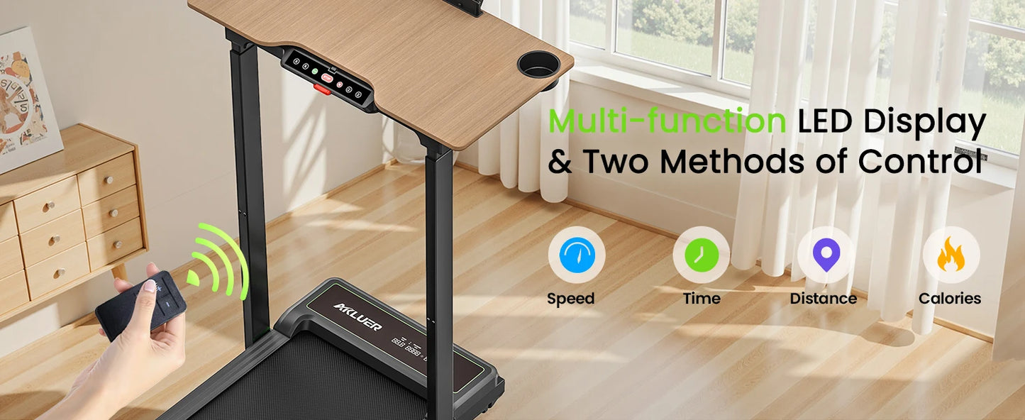 AKLUER Folding Walking Pad Treadmill 2.5HP For Home Office