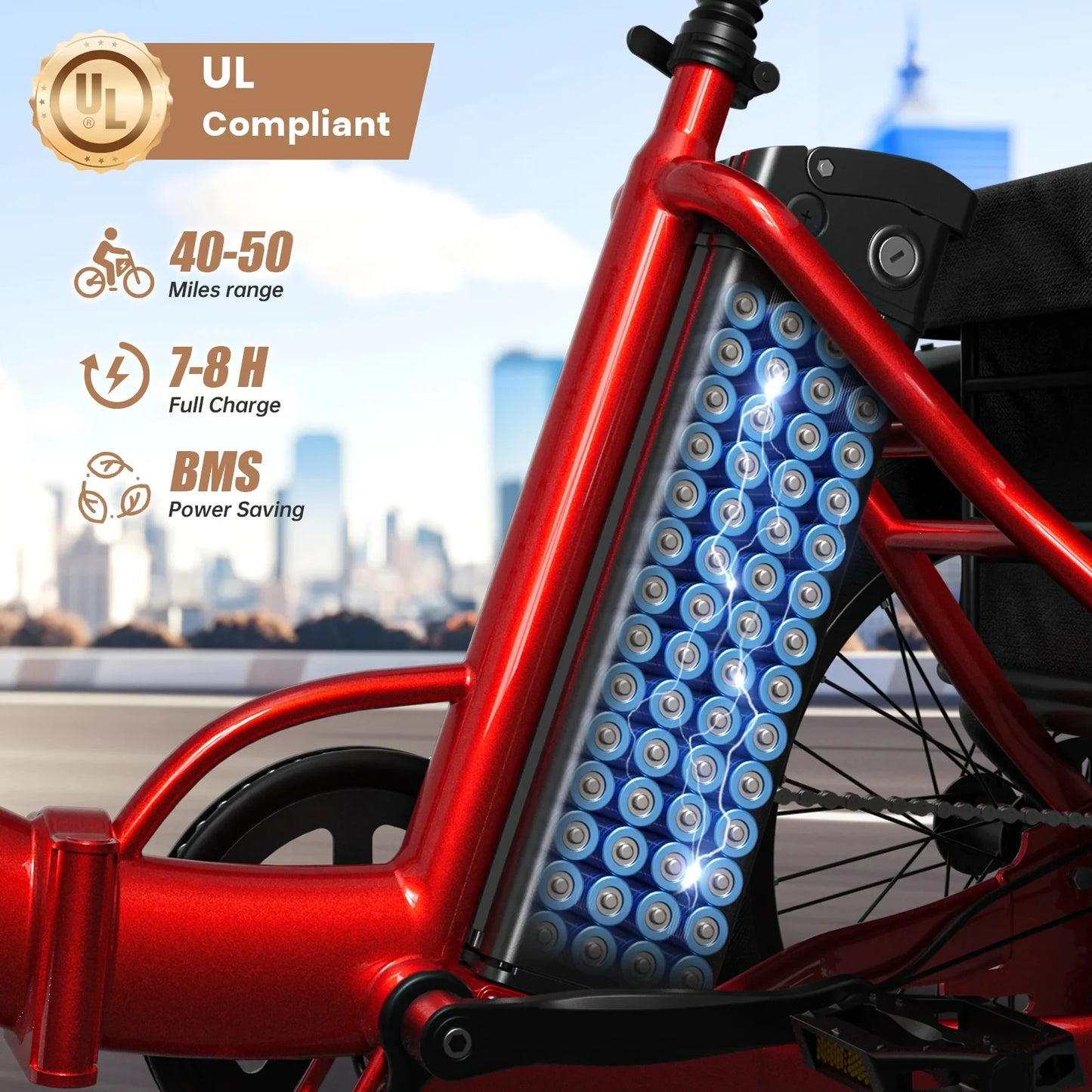 QRONGE 960W Fat Tire Folding Electric Tricycle For Adults