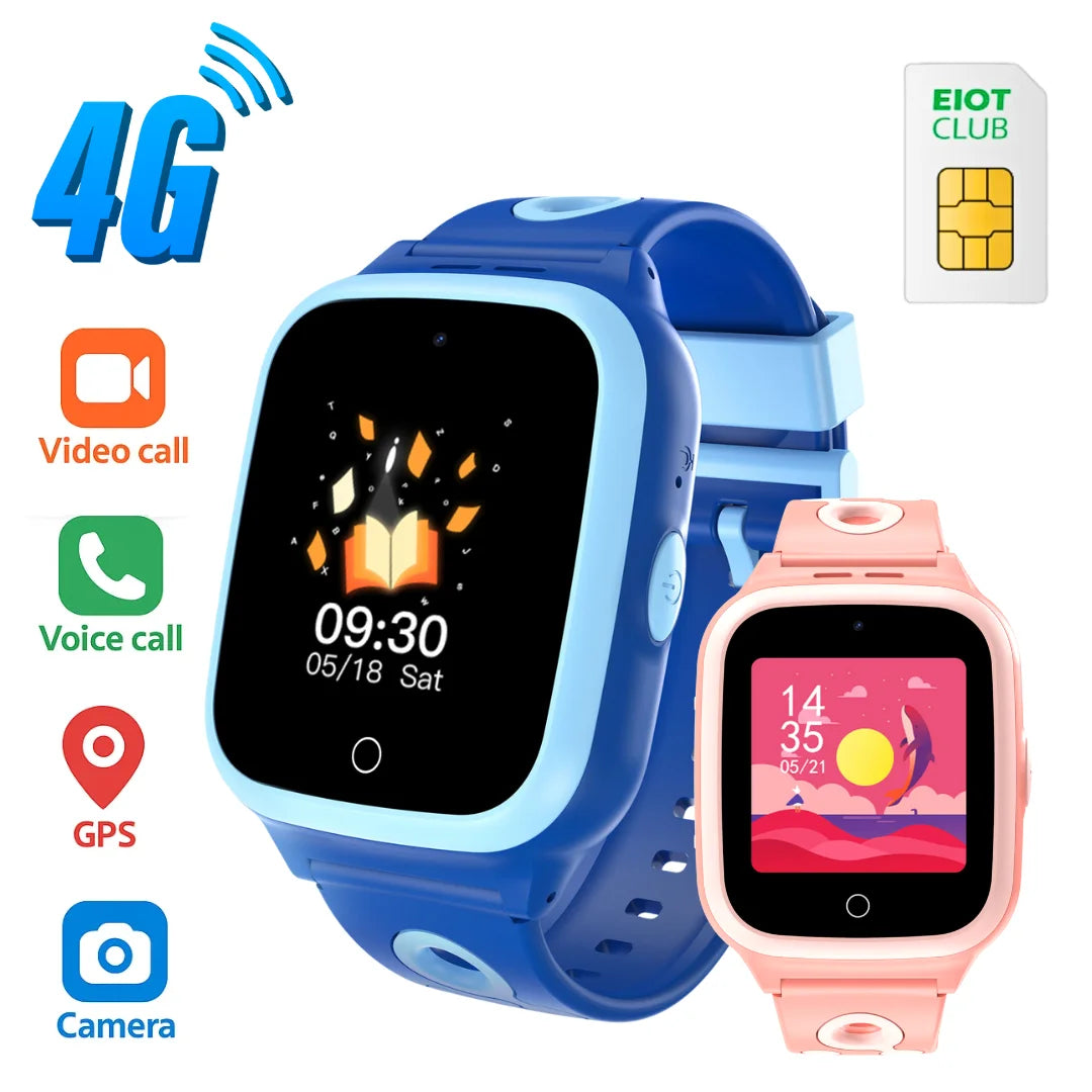 Kids 4G Smartwatch With GPS Video Calling And Voice Chat