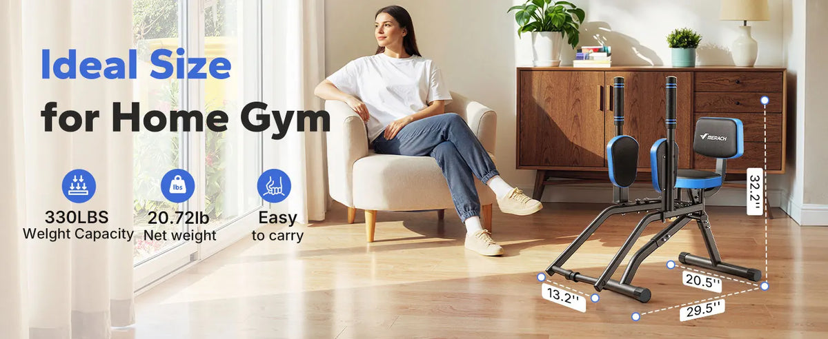 Merach Adjustable Resistance Hip Abductor Fitness Machine