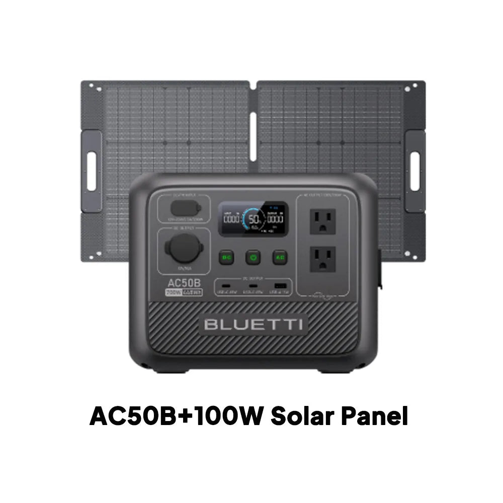 BLUETTI AC50B Portable Power Station 700W 448Wh Solar Generator