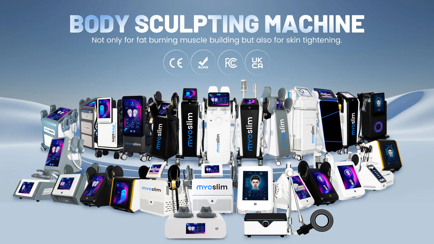 MYOSLIM Multi-Function Body Shaping Device With 8 Silicone Heads Ultrasonic