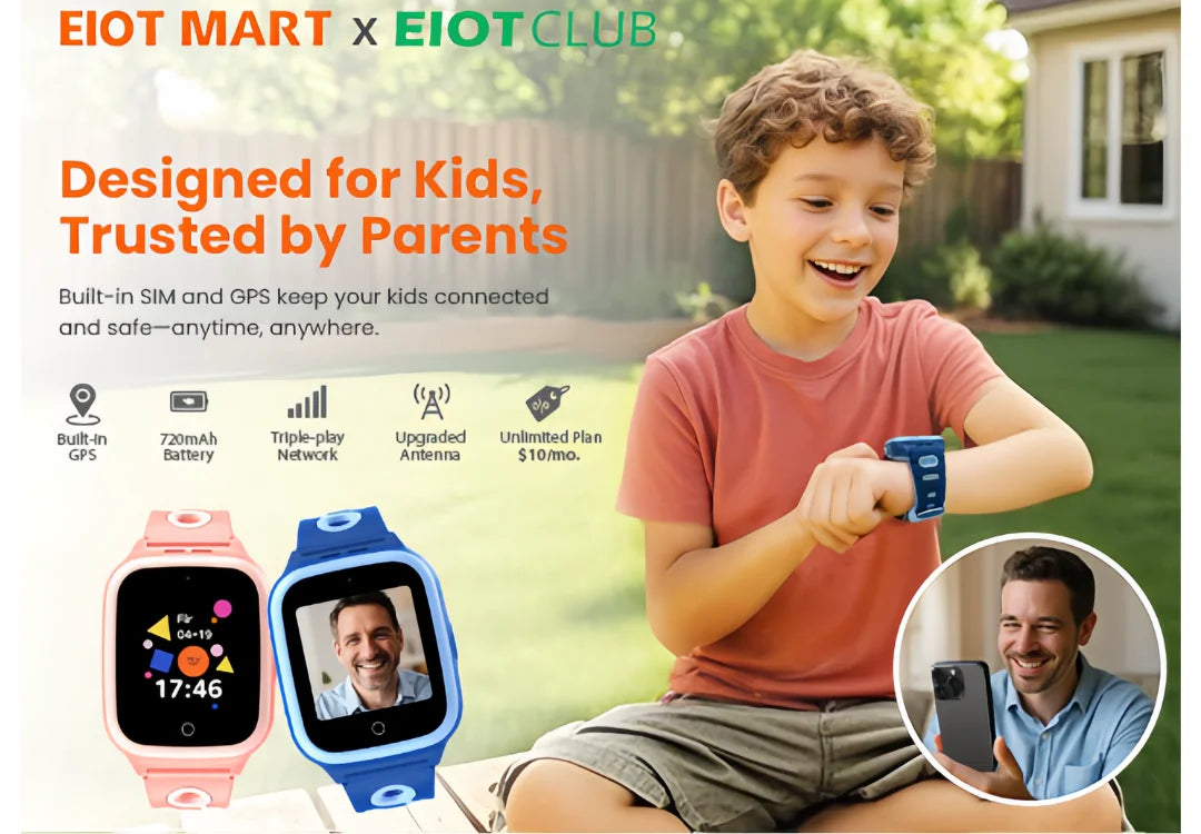 Kids 4G Smartwatch With GPS Video Calling And Voice Chat