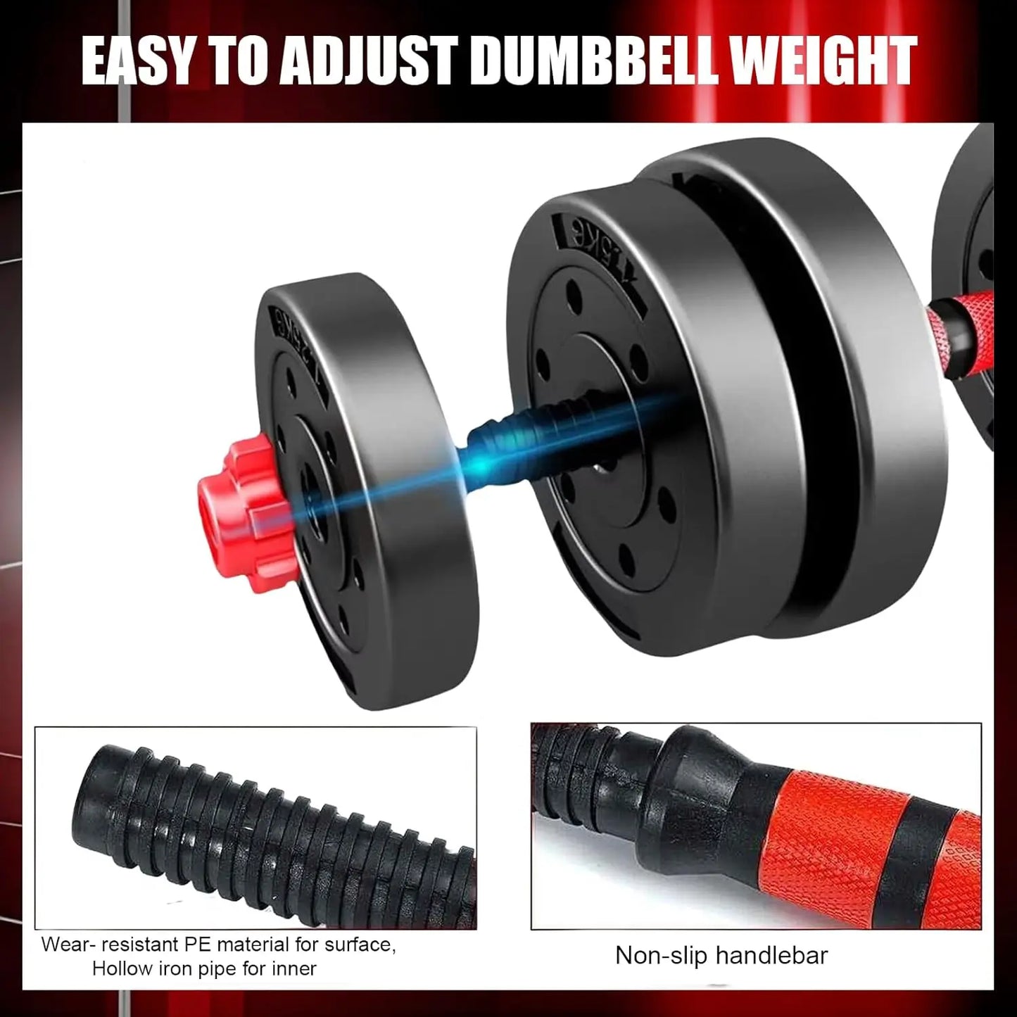 Adjustable Dumbbell Set For Home Gym Fitness And Weight Training