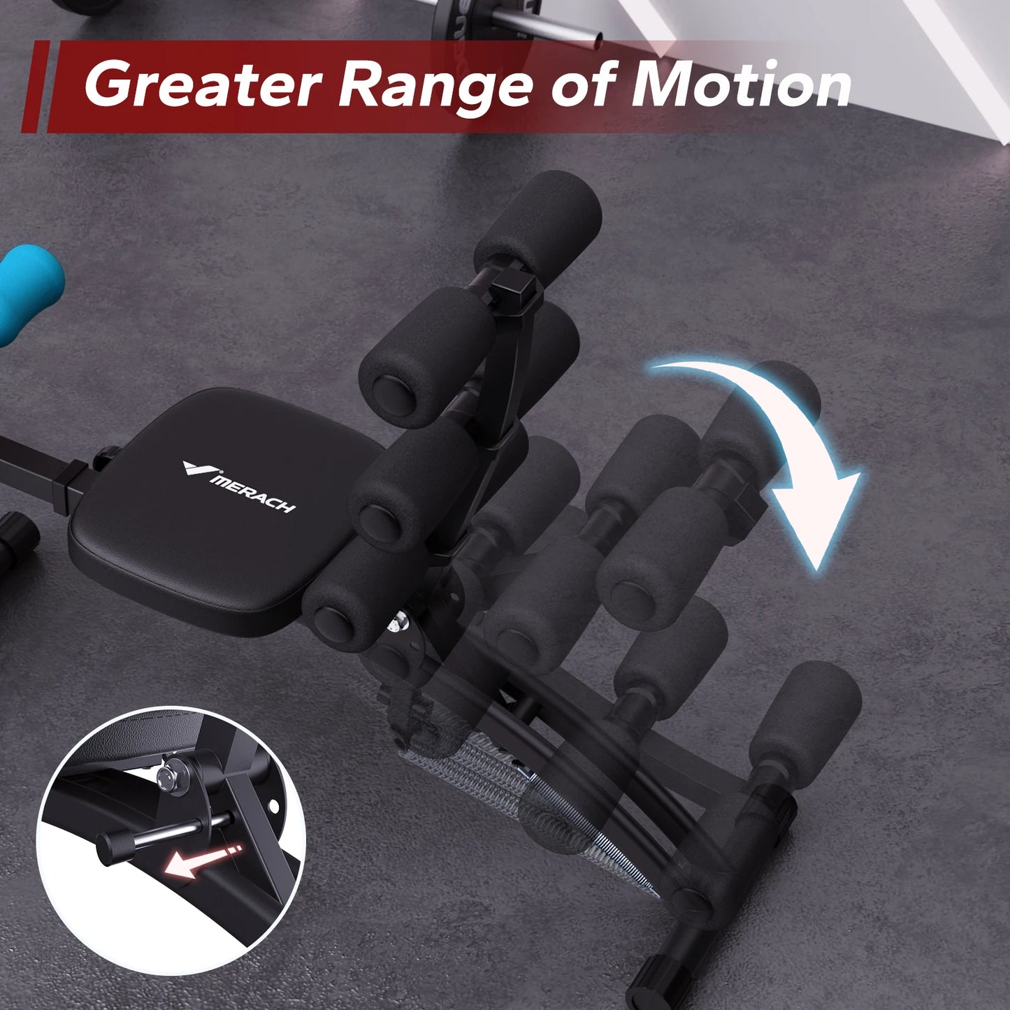 MERACH Ab Machine MultiFunctional Adjustable Ab Trainer