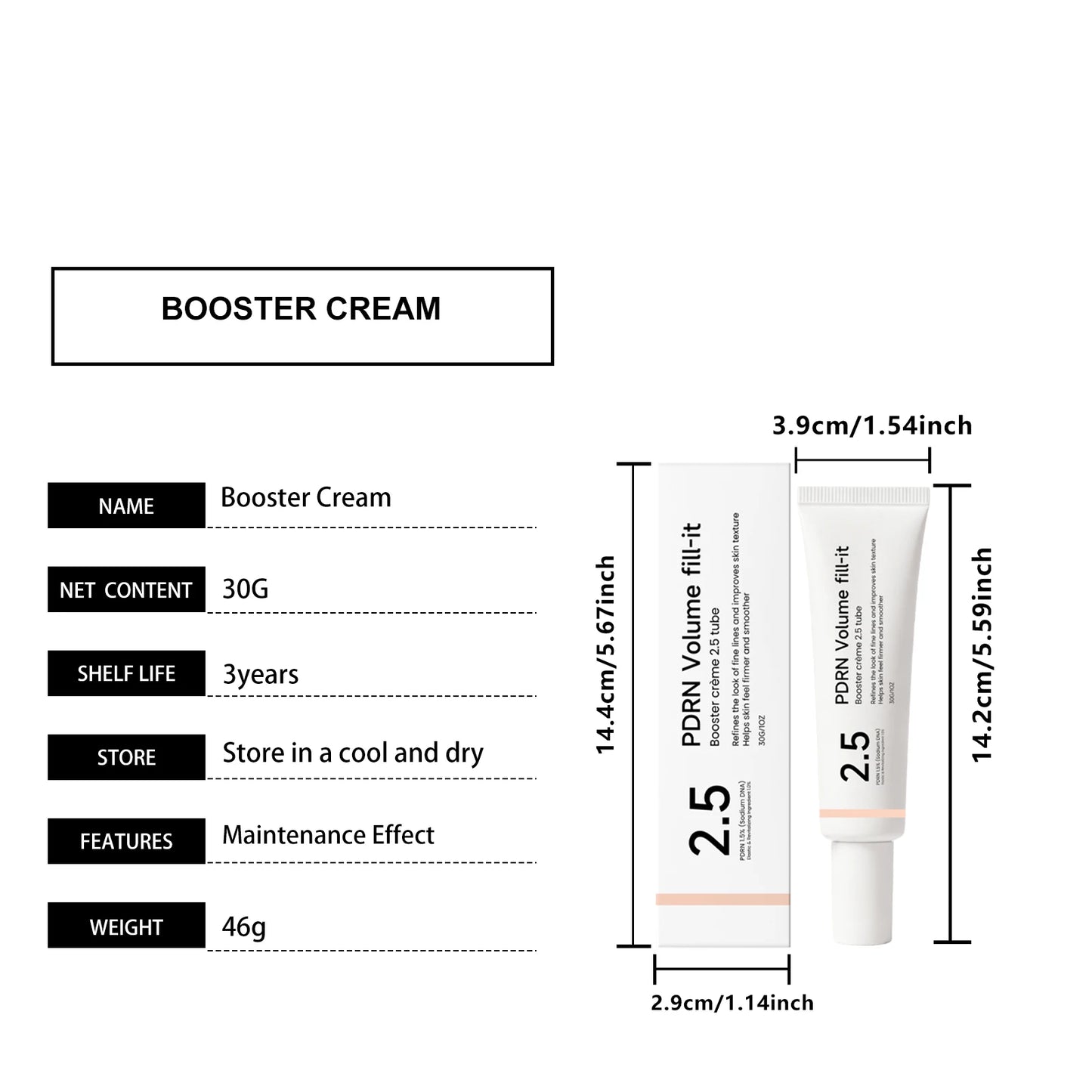 Pdrn Volume Anti Aging Facial Cream For Skin Barrier Repair