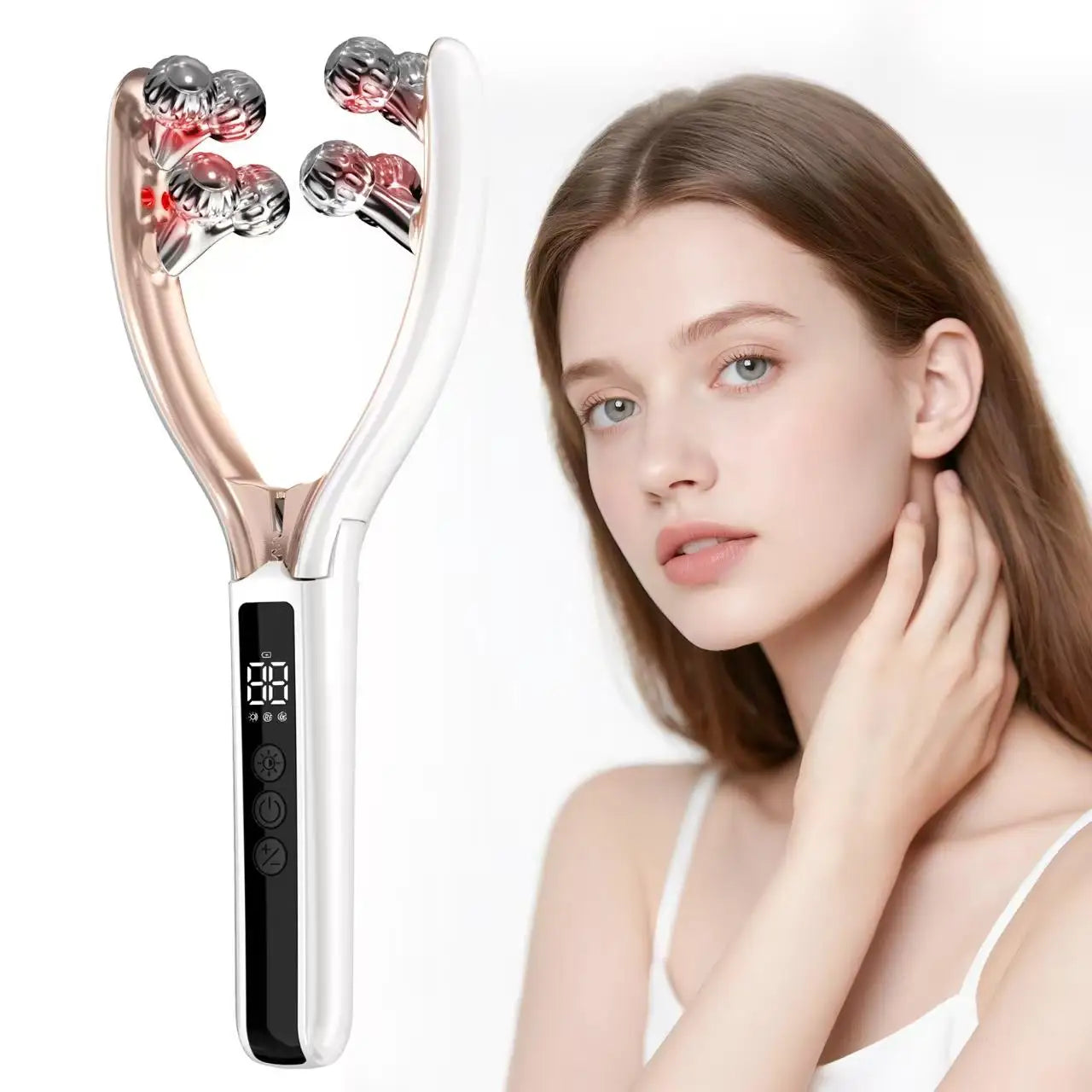 Rechargeable Wireless Facial Massager For Face And Neck Care