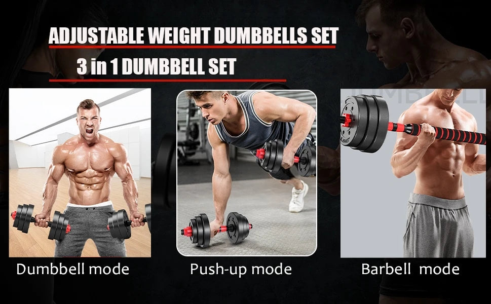 Adjustable Dumbbell Set For Home Gym Fitness And Weight Training