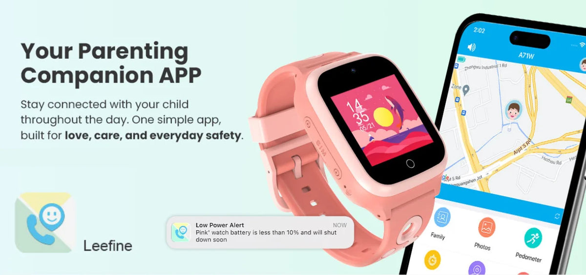 Kids 4G Smartwatch With GPS Video Calling And Voice Chat