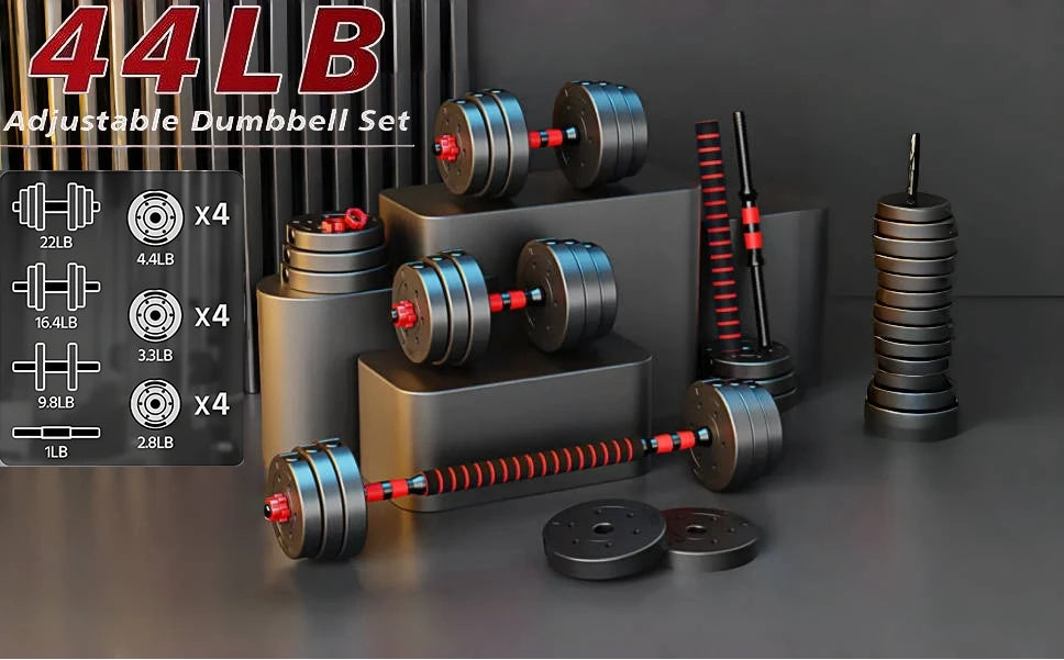 Adjustable Dumbbell Set For Home Gym Fitness And Weight Training