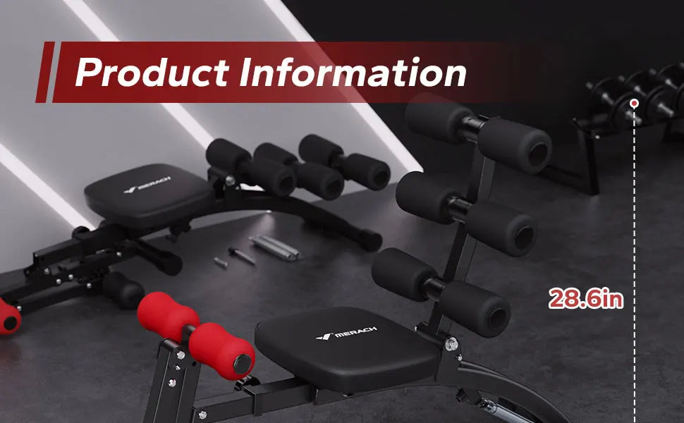 MERACH Ab Machine Multifunctional Sit Up Bench For Home Gym