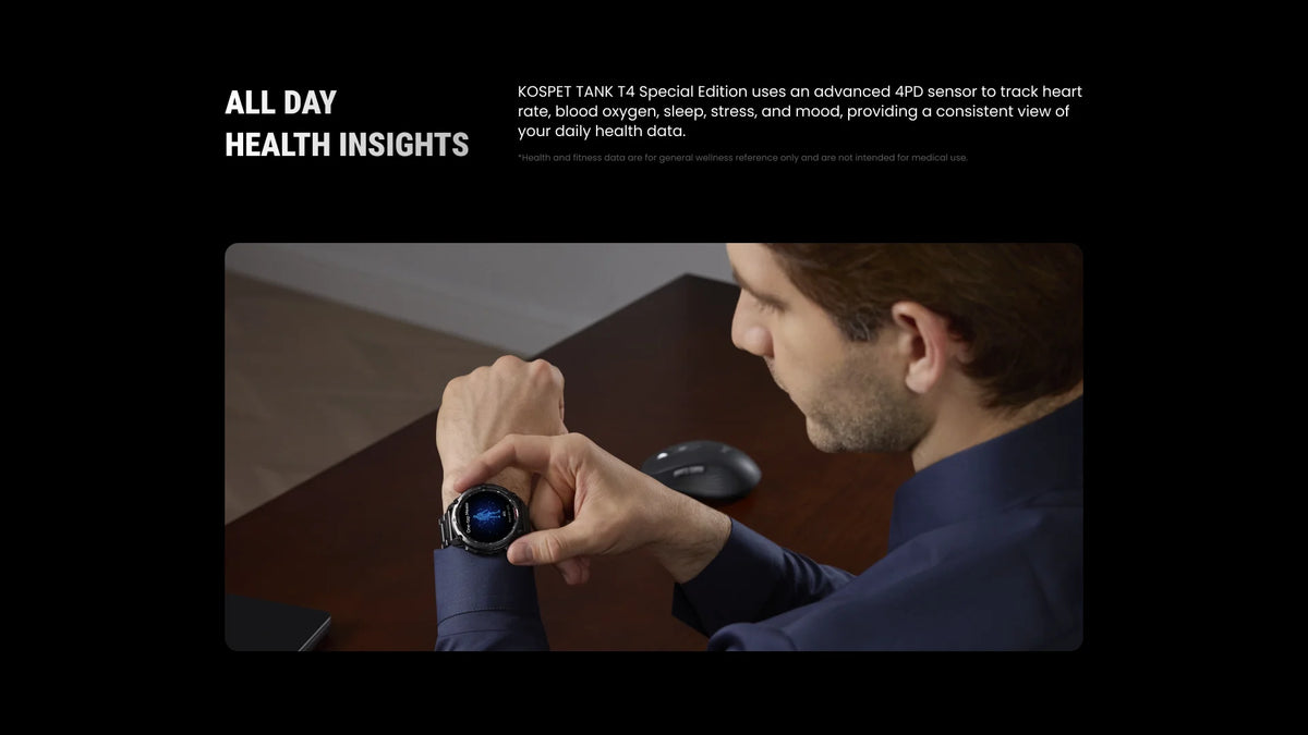 KOSPET Tank T4 GPS Smartwatch Offline Maps And Sports Tracking